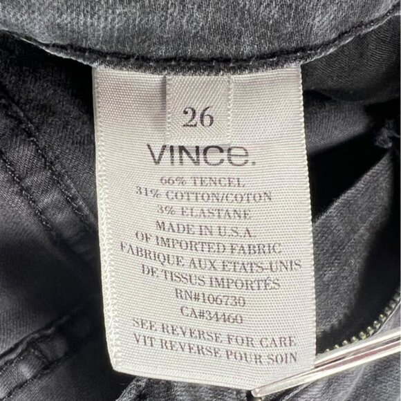 Vince. USA🇺🇸MADE Tencel Cotton Blend‎ Mid Rise Jeans Pants Size 26 - Picture 4 of 11